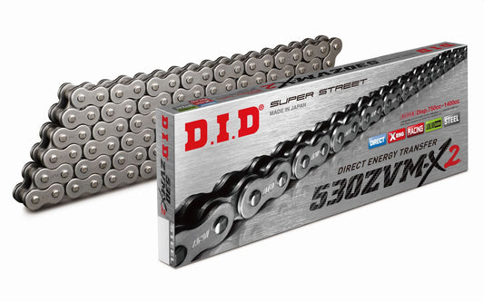 DID Drive Chain 530 ZVMX-2 Steel Rivet ZVMX Series 114 L 4525516139687