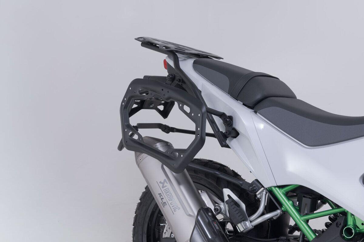 SW-MOTECH Pro Side Carrier for AKRAPOVIC Black Kawasaki KLE 500/SE 26-  KFT.08.084.30100/B
