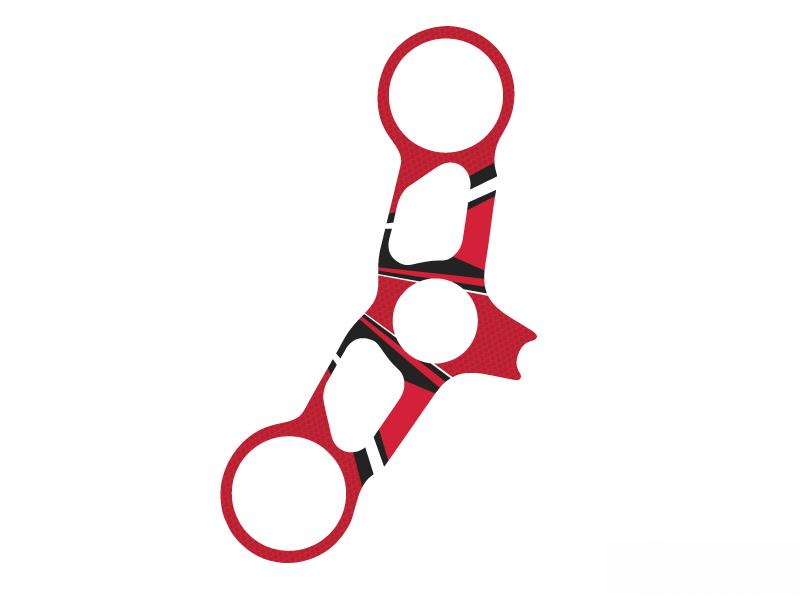 Puig Radikal Yoke Protector Red 20888N
