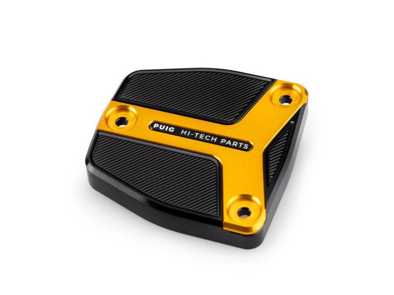 PUIG Brake / Clutch Fluid Tank Cap Gold for Harley Davidson Sportster S RH1250S 21-24 21386O