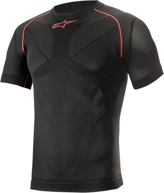 Alpinestars Ride Tech V2 Summer Short Sleeve Underwear Top Black Red