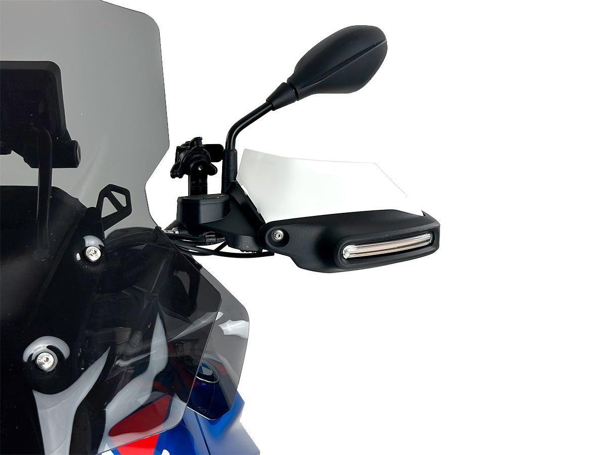 WRS Handguard Extension White Black Hanguard For BMW R1300GS BM098BI