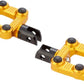 Arlen Ness MX Footpegs Driver Gold Billet Aluminum Rubber Pair 07-935