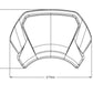 PUIG Aluminium Fly Screen Black for Harley Davidson Sportster Forty Eight XL1200X 15-20 20400N