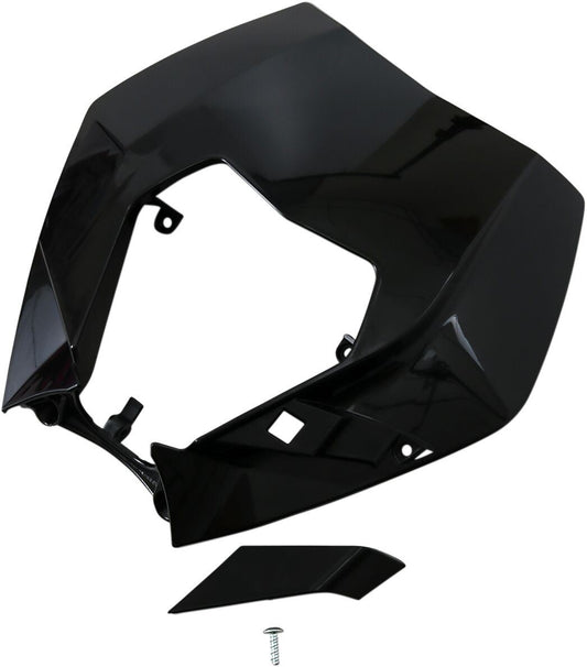 UFO Headlight Plastic  For KTM Exc 125-350 09-13 Black KT04090-001