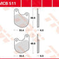 Trw All Round Sintered Metal Brake Pads For Harley XLH 1000 1974-1985 MCB511