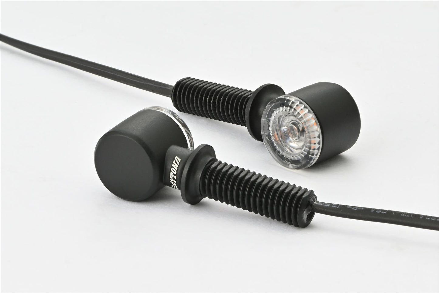 Daytona LED Turn Signal Pair E-marked Black Amber Zinc Alloy D-Light Indicator 80825