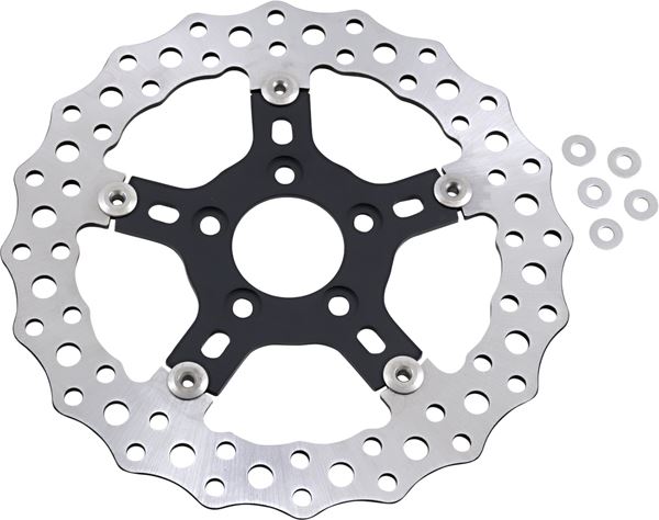 Arlen Ness Jagged Floating Rotor Stainless Steel For HD FXDF 1690 99-17 02-786