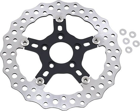 Arlen Ness Jagged Floating Rotor Stainless Steel For HD FXDF 1690 99-17 02-786