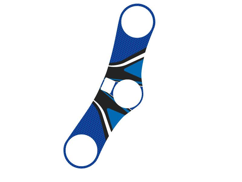 PUIG Radikal Yoke Protector Blue for Honda CBR900 RR Fireblade 00-03 6966A