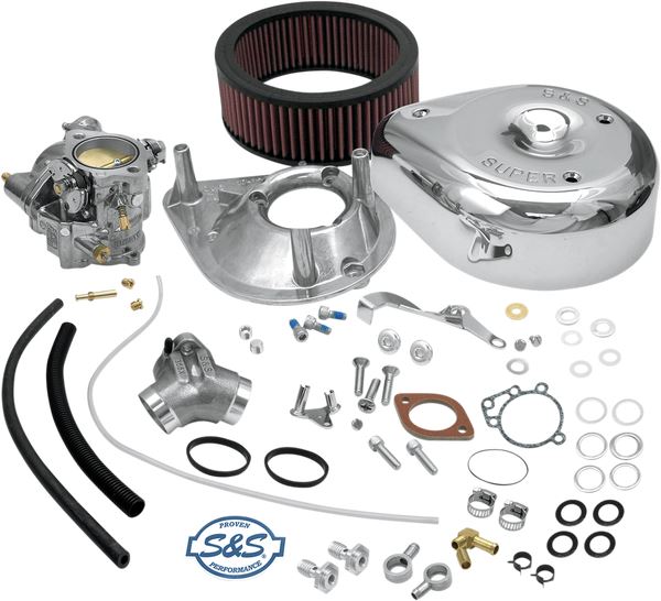 S&S Cycle Super E Carburetor Kit With Manifold For Harley XLH 883 91-03 11-0409