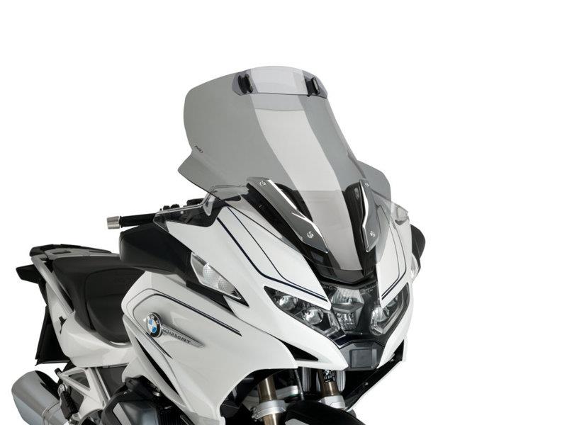 PUIG Touring Screen w/ Extender Light Smoke for BMW R1250 RT 21-25 20775H