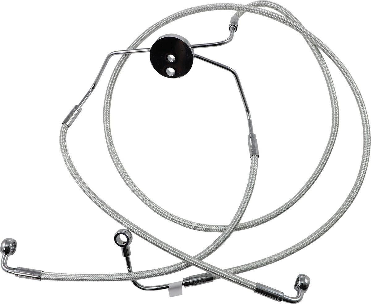 Magnum Shielding Front Lower Brake Line Kit For Harley FLHR 1690 2008-2013 37010