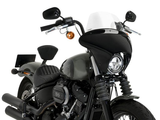 PUIG Batwing Touring Screen Clear for Harley Davidson Softail Street Bob FXBB 21-24 21215W