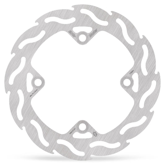 Moto-Master Flame Series Fixed Rotor For Honda CBR 125 R 1991-2016 Silver 110204