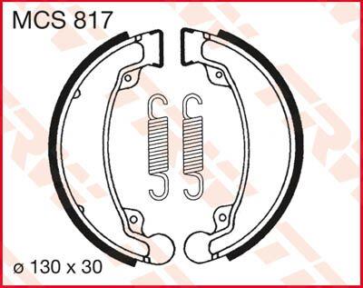 Trw Brake Shoes For Honda CB 250 1976-2016 Set MCS817