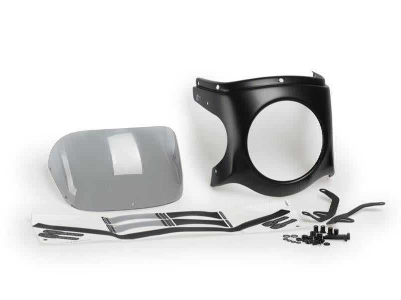 Puig Retro Black Semi Fairing And Screen 180mm Light Smoke 20285F