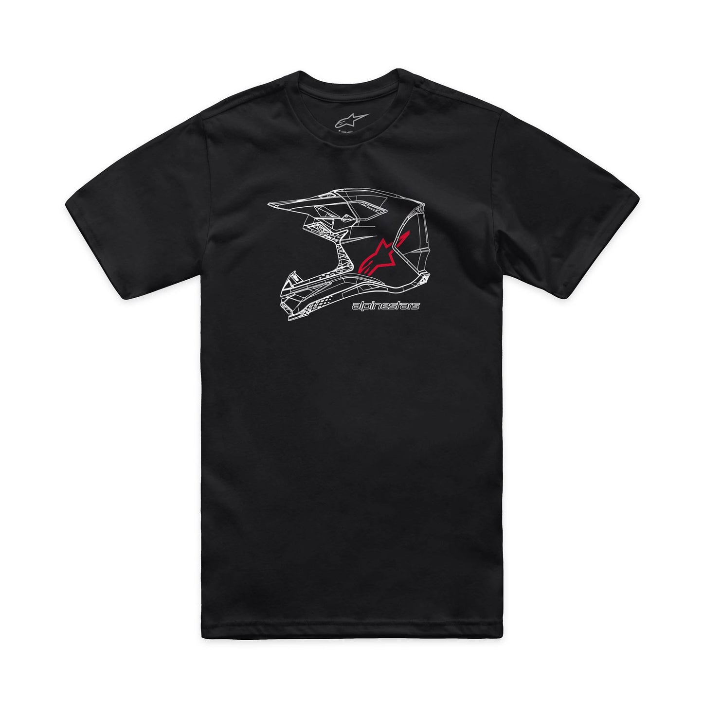 Alpinestars T-Shirt Mx Helmet Short-Sleeve Black 24 Model