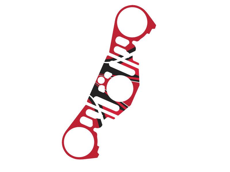 PUIG Radikal Yoke Protector Red for Yamaha YZF R1 12-14 6923R