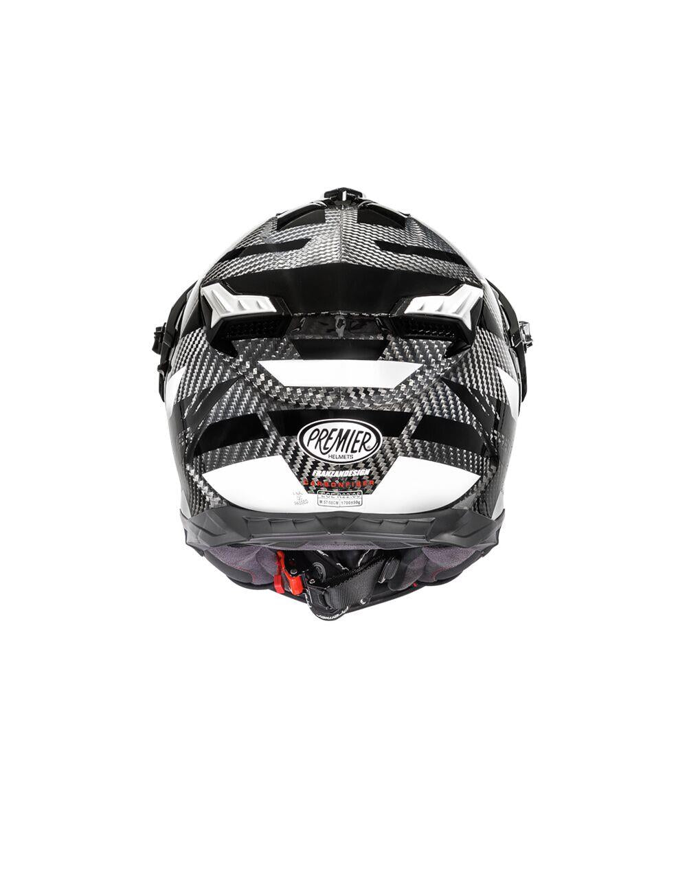 PREMIER HELMETS Discovery Carbon Gray Motorcycle Helmet