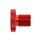 Daytona Mirror Plug Bolt Red M10 x 1.25 CNC Left Side Aluminum 80945