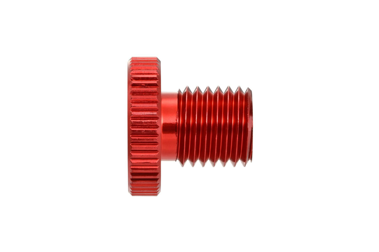 Daytona Mirror Plug Bolt Red M10 x 1.25 CNC Left Side Aluminum 80945