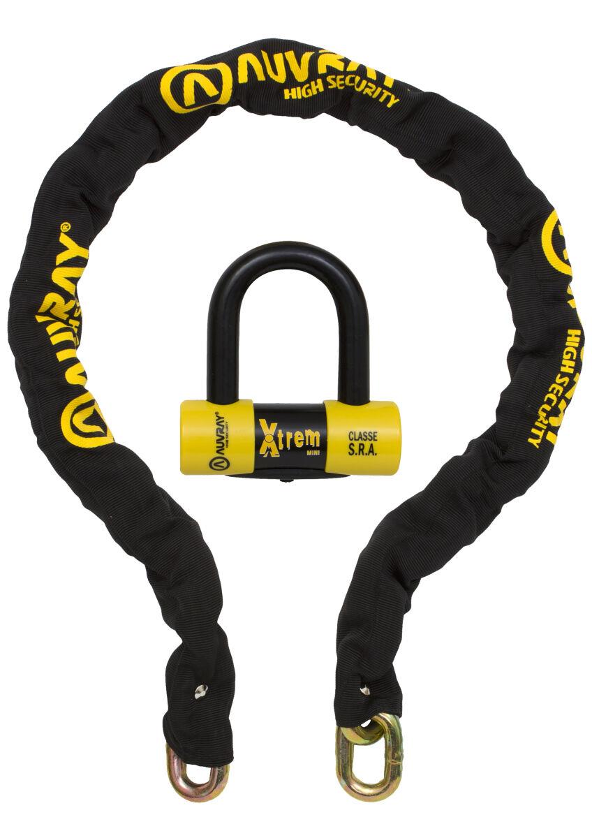 Auvray Xtrem Chain High Security 140cm Lock Ø13.5mm Nylon Sheath CAXTR140AUV