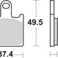 Sbs HS Street Sintered Front Brake Pads For Kawasaki ZZR 1400 2006-2019 838HS