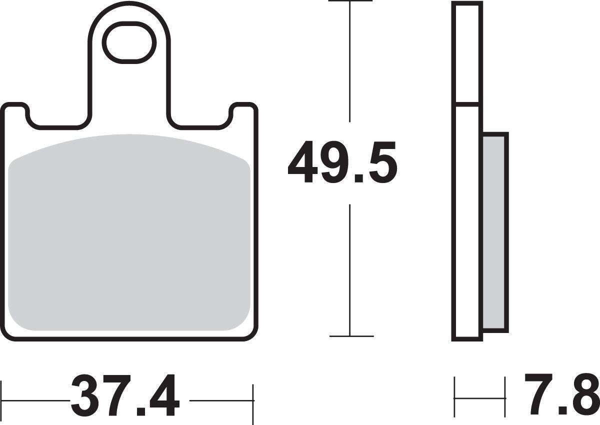 Sbs HS Street Sintered Front Brake Pads For Kawasaki ZZR 1400 2006-2019 838HS