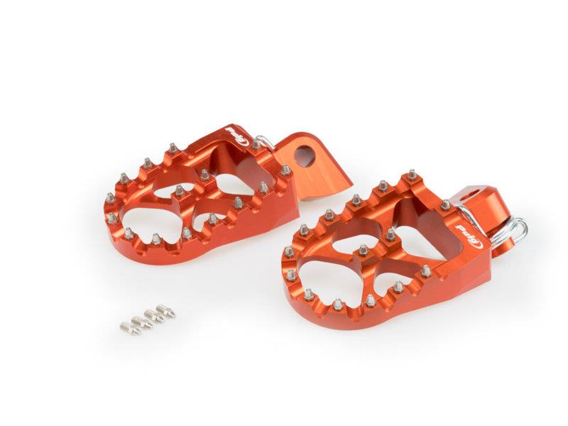 Puig Off Road Footpegs Orange 4363T