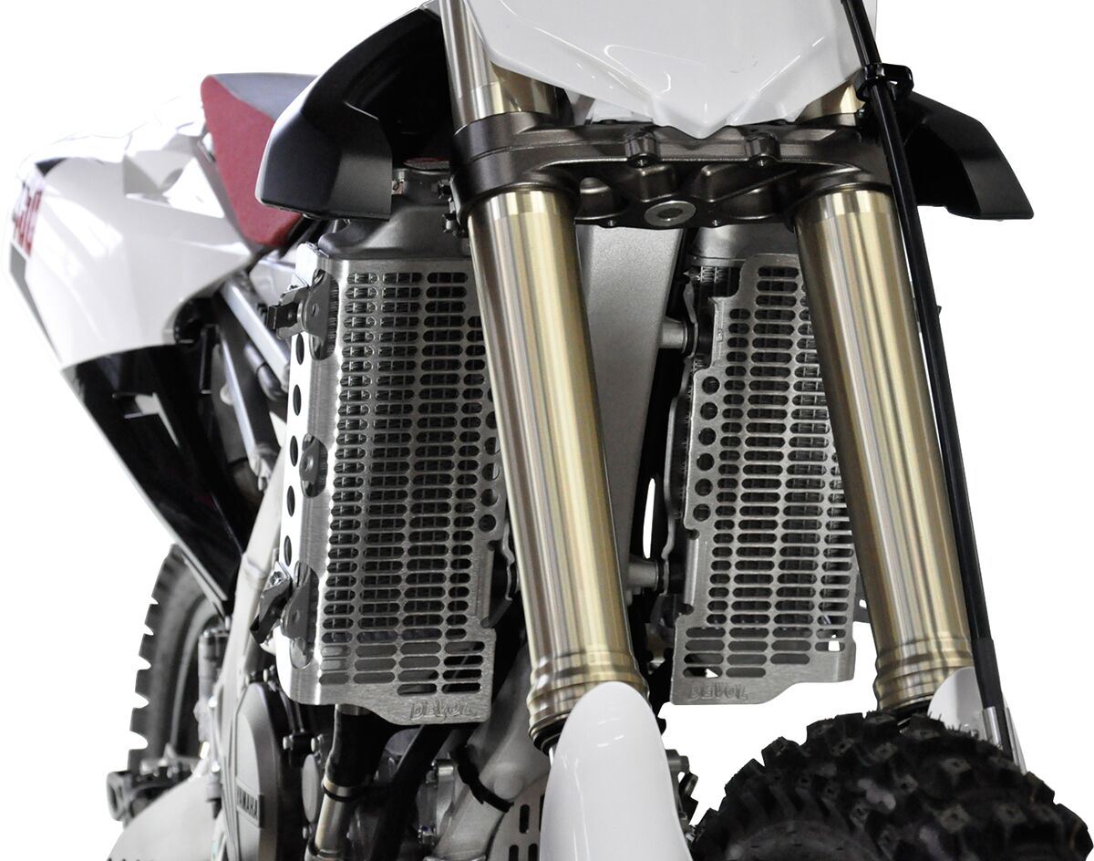 Devol Radiator Guards For Yamaha YZ 250 F 2014-2018 Aluminium Silver 0101-5507