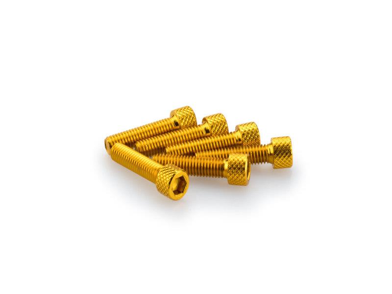 PUIG M6 25mm Allen Screws x 6 Yellow Universal 0544G
