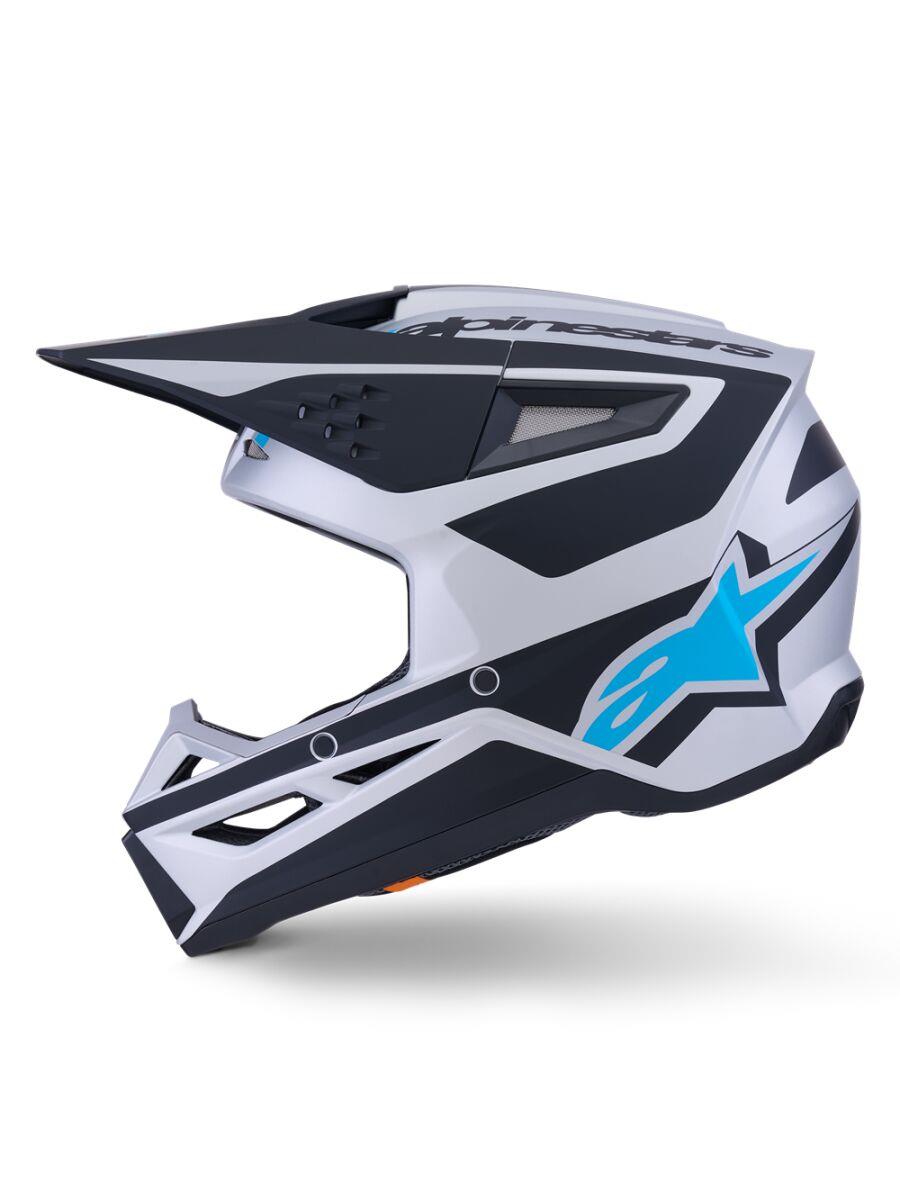 ALPINESTARS SM3 Heat Helmet SILV/BL/BLK 2025 Model