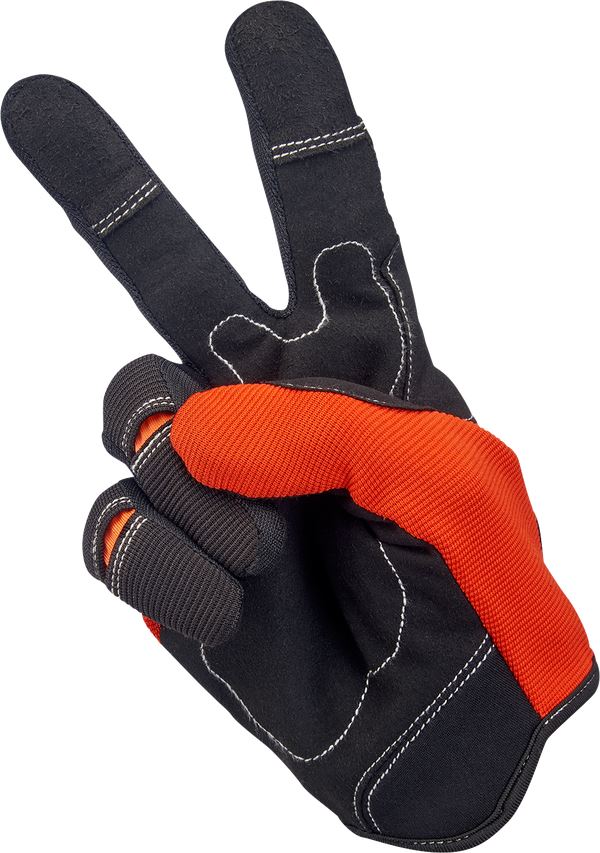 Biltwell Motorcycle Gloves Moto Orange/Black