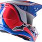 Alpinestars Supertech SM5 Sail Blue & Red Mx Helmet