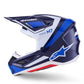 ALPINESTARS SM7 Rise Helmet BLUE/WHITE 2025 Model