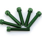 PUIG M8 45mm Allen Screws x 6 Green Universal 0516V
