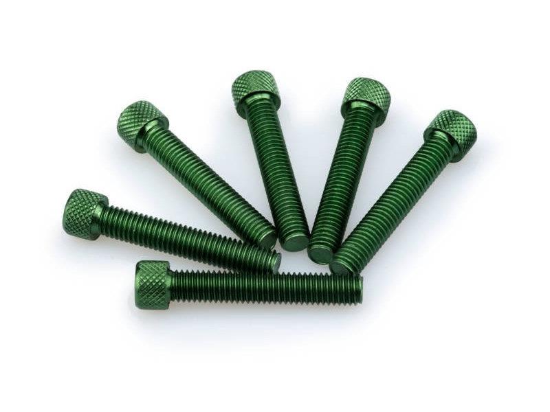 PUIG M8 45mm Allen Screws x 6 Green Universal 0516V