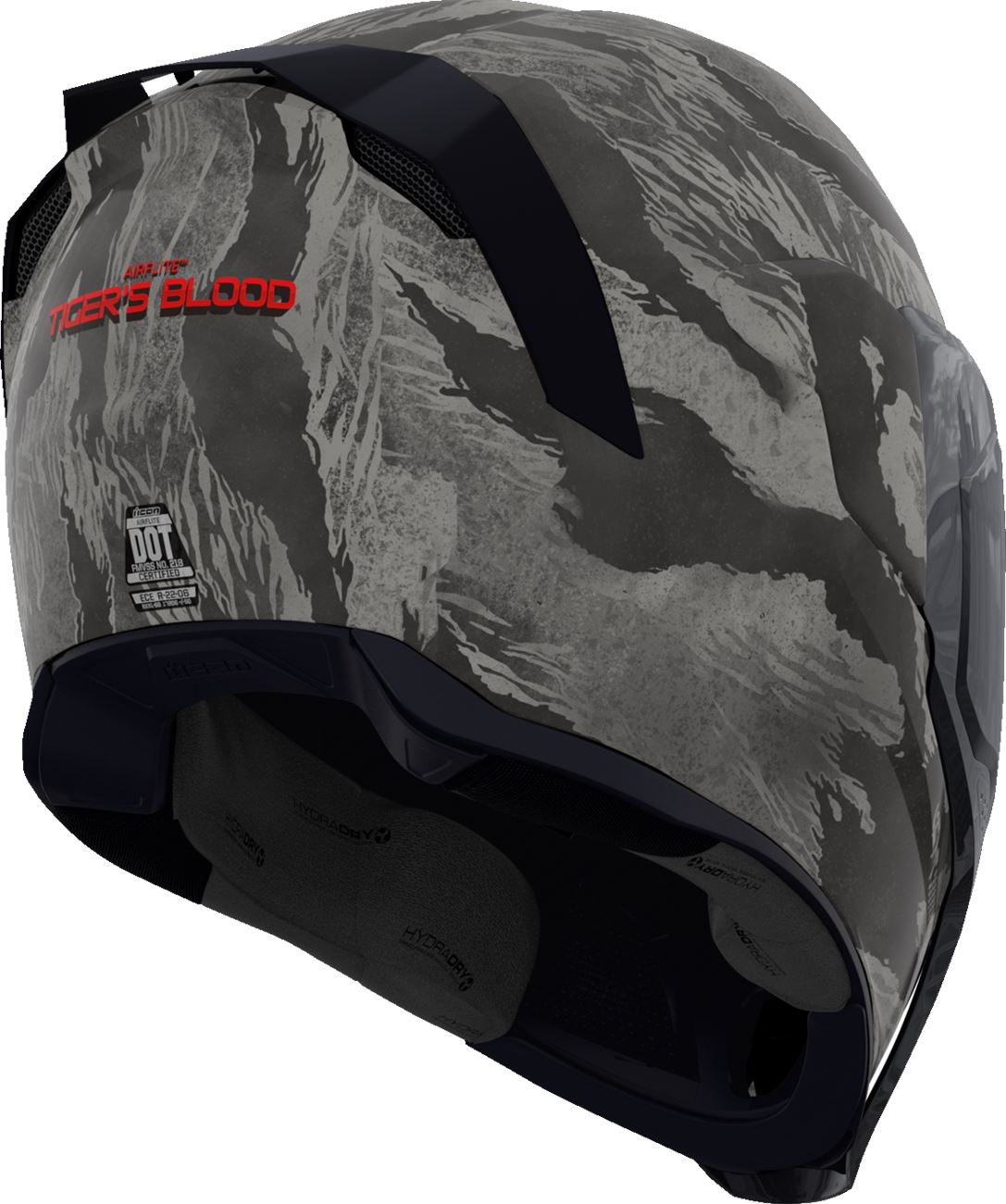 ICON Airflite™ Tiger's Blood MIPS® Motorcycle Helmet GY 2024 Model