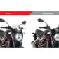 PUIG Retro Black Semi Fairing And Screen 195mm Light Smoke for Suzuki SV 650 16-25 3169H