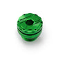 Daytona CNC Oil Filler Cap M20xP2.5 Green Billet Aluminum Wire Locking Hole 80638