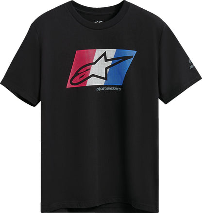 ALPINESTARS Global CSF T-Shirt BLACK/RD/WH/BL 2025 Model
