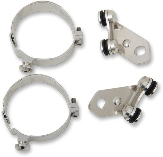 MEMPHIS SHADES Lowers Wind Deflector Mounting Kit Silver Complete MEM9895