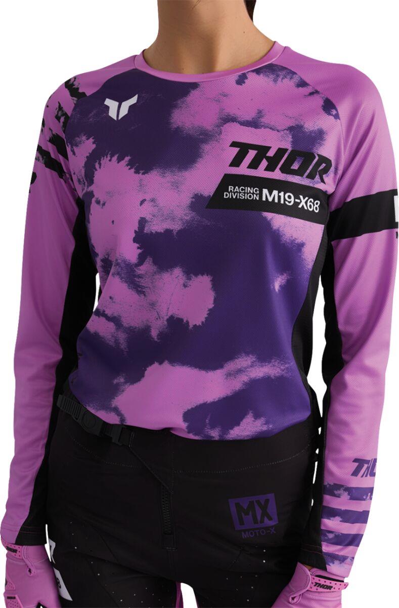 THOR Women's Launchmode Bleach Jersey Purple, Black
