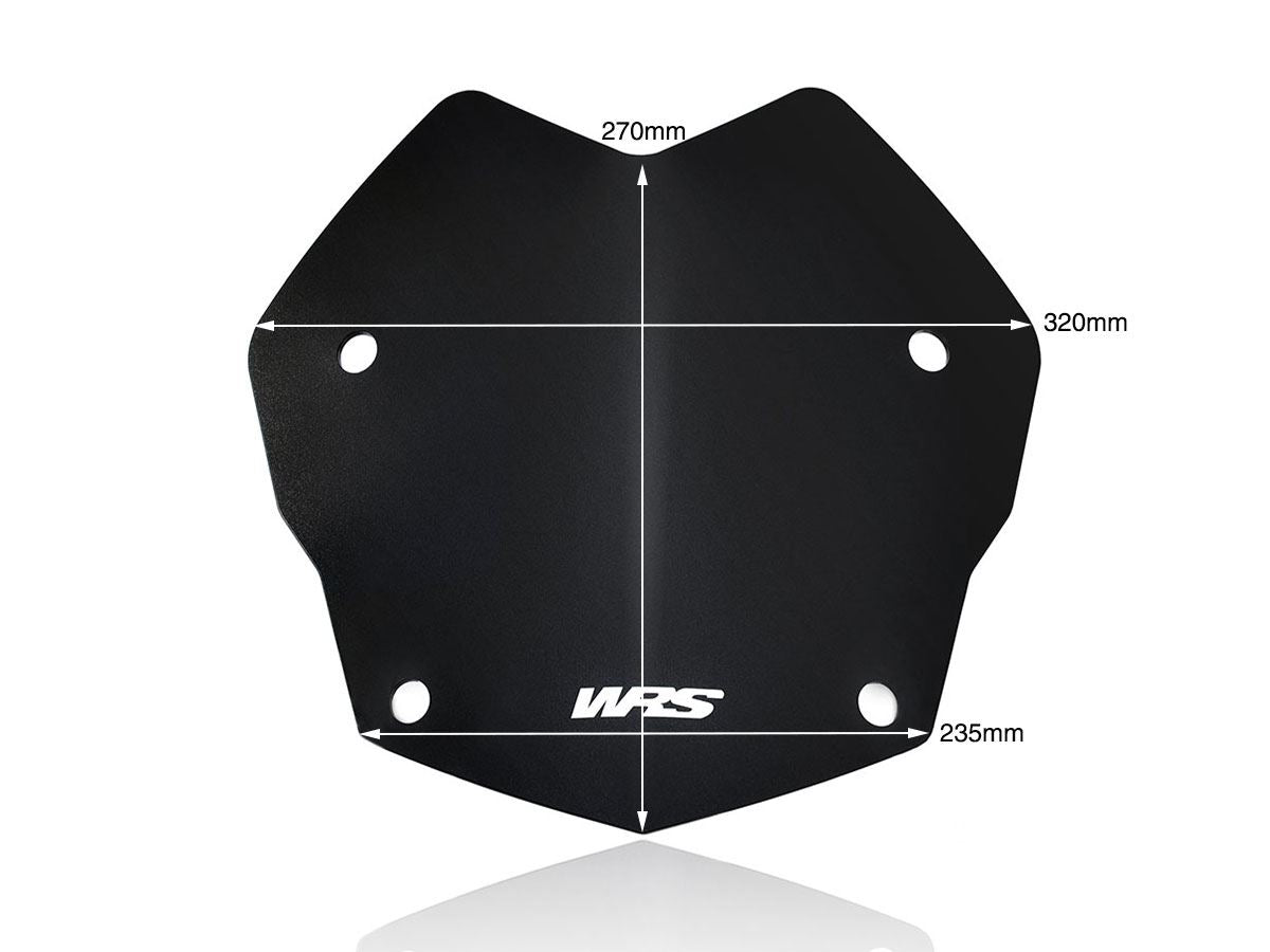 WRS Windscreen Rallye BMW R1250gs Matte Black Bm045no