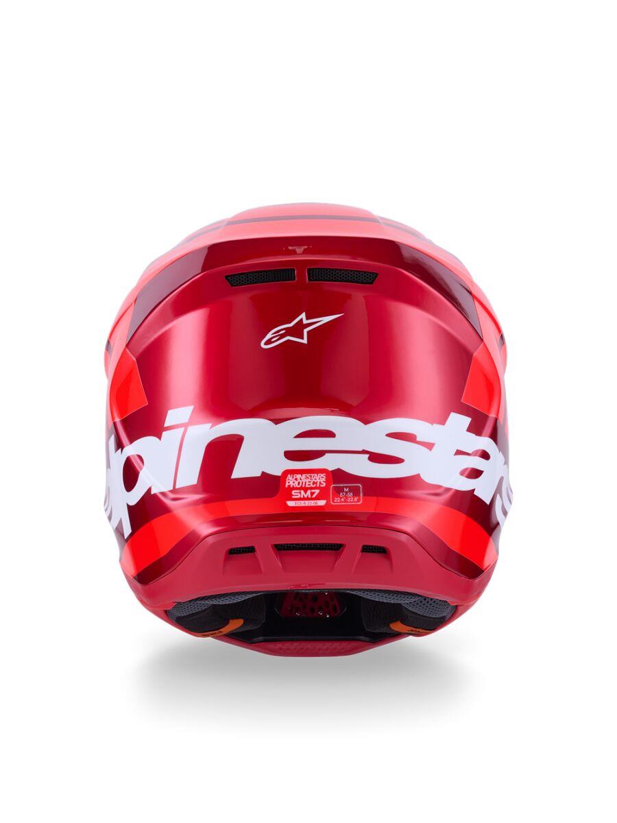 ALPINESTARS SM7 Core Helmet RED-GLO 2025 Model