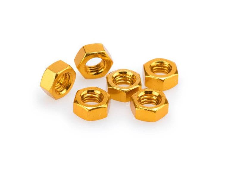 PUIG M8 Nuts x 6 Yellow Universal 0863G