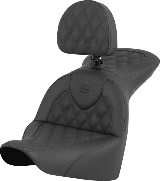 Saddlemen RoadSofa Seat With Backrest For HD FXBR 1923 18-24 818-27-182BR