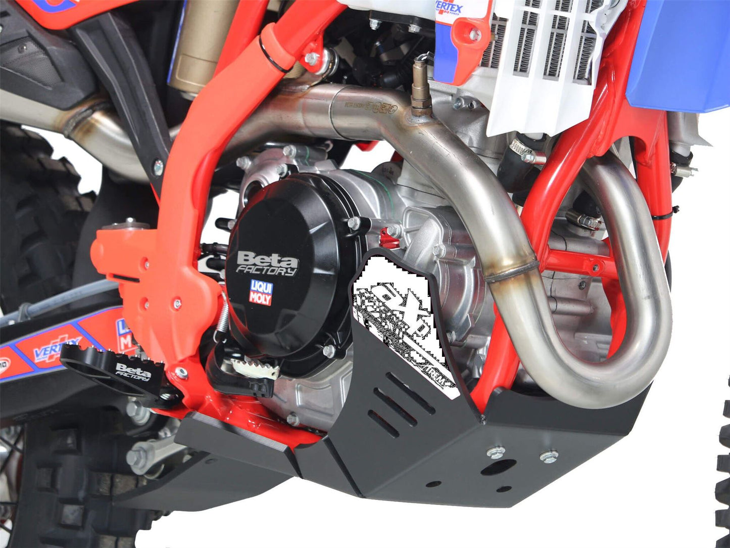 AXP Racing XTREM Skid Plate For Beta RR 350 EFI 2024-2025 HDPE Protection AX1754