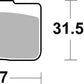 Sbs LS Street Excel Sintered Rear Brake Pads For BMW S 1000 HP4 Race 2018 942LS